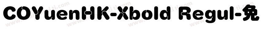 COYuenHK-Xbold Regul字体转换